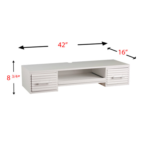 Image of Custom-height floating desk Image 7