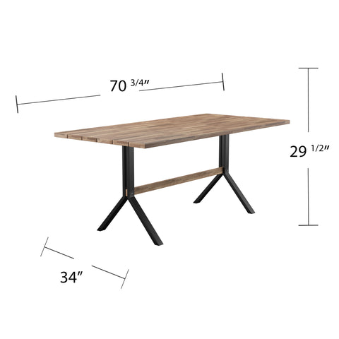 Image of Rectangular outdoor dining table Image 8