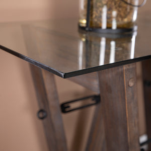 Glass-top console table Image 2