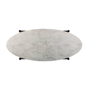 Elongated oval coffee table Image 7
