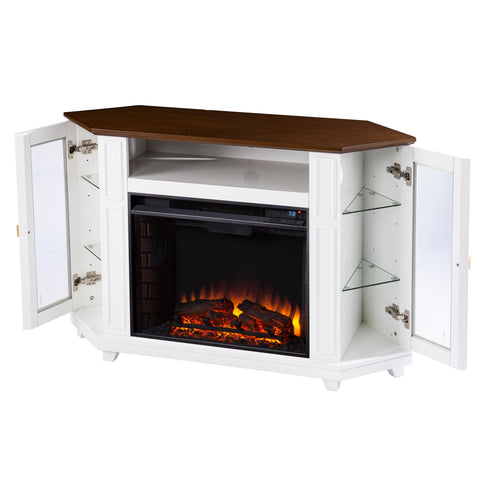 Image of Two-tone fireplace w/ media storage Image 8