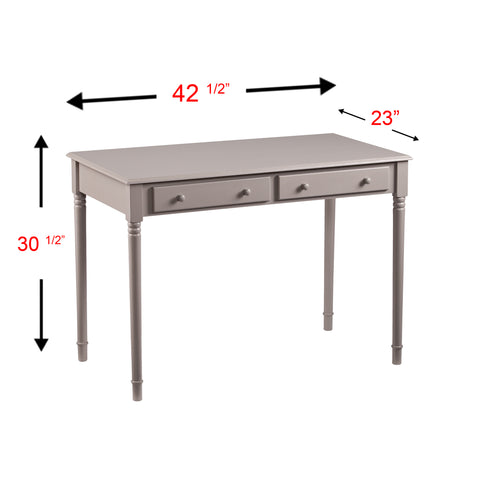 Image of Slim design offers 2 drawers for convenient storage Image 5