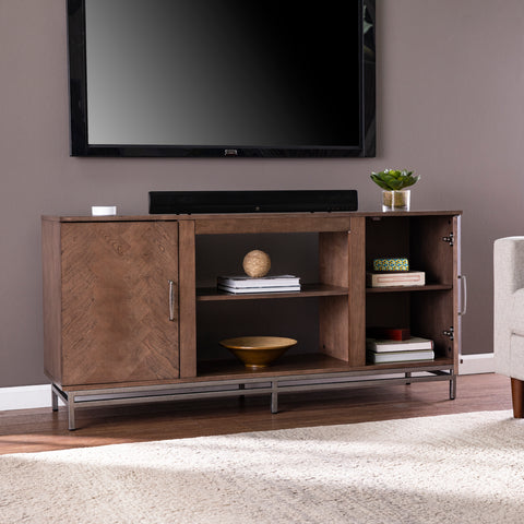 Image of Two-door media console w/ storage Image 3
