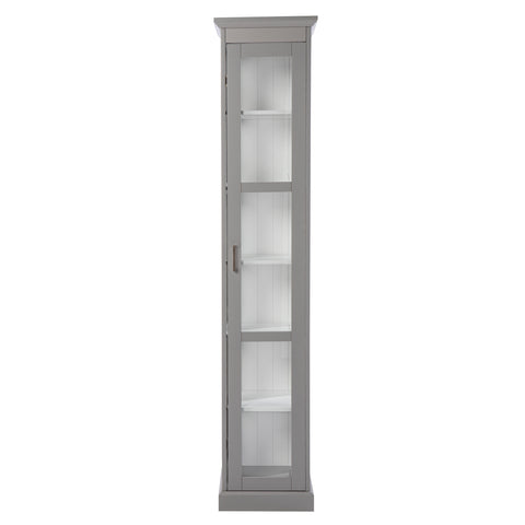Image of Curio cabinet with glass door Image 4