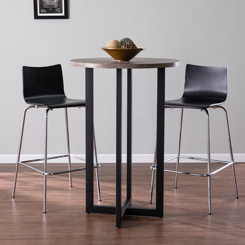 Round bar-height dining table Image 1
