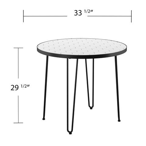 Image of Round, two-tone patio table Image 8
