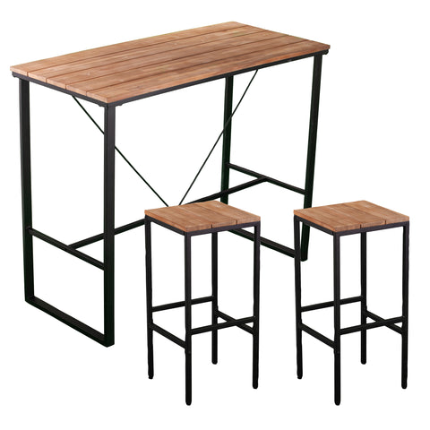 Backless barstools w/ solid wood seats Image 9