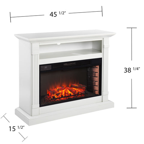 Image of Widescreen media fireplace Image 7