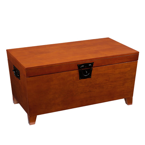 Trunk style coffee table with storage Image 4