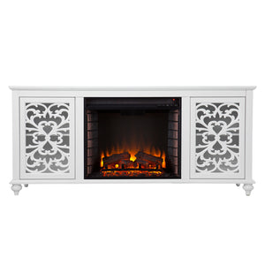 Low-profile media console w/ electric fireplace Image 3