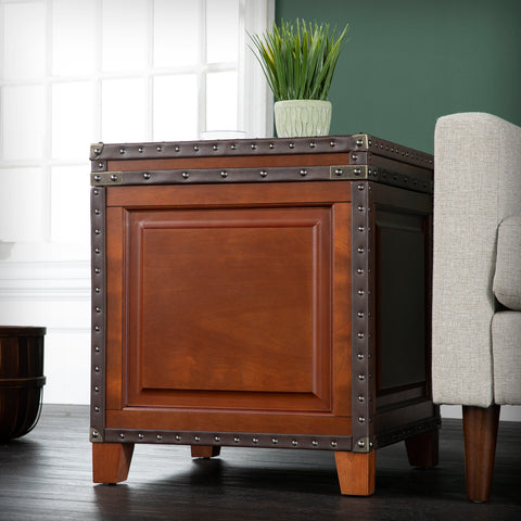 Image of Trunk style end table w/ storage Image 1