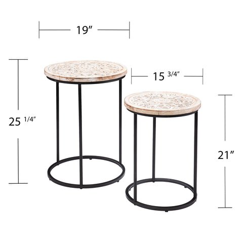 Image of Pair of matching side tables Image 4