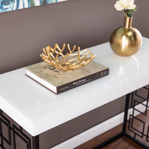 Image of Modern glass-top console table Image 2