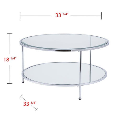 Image of Round two-tier coffee table Image 3