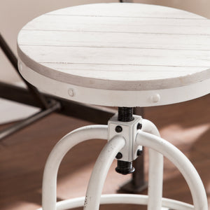 Stool adjusts from casual seating to counter height Image 2
