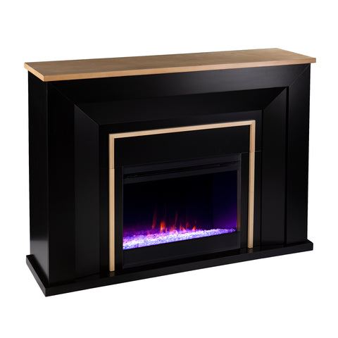 Image of Two-tone electric fireplace Image 4