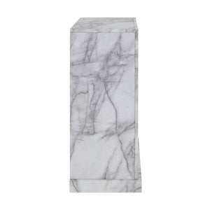 Faux marble fireplace mantel w/ color changing firebox Image 7
