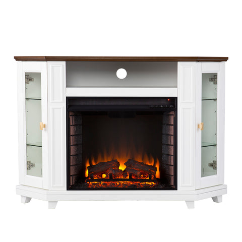 Image of Two-tone fireplace w/ media storage Image 3