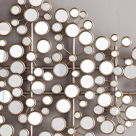 Over 100 circular mirrors of varying sizes Image 2