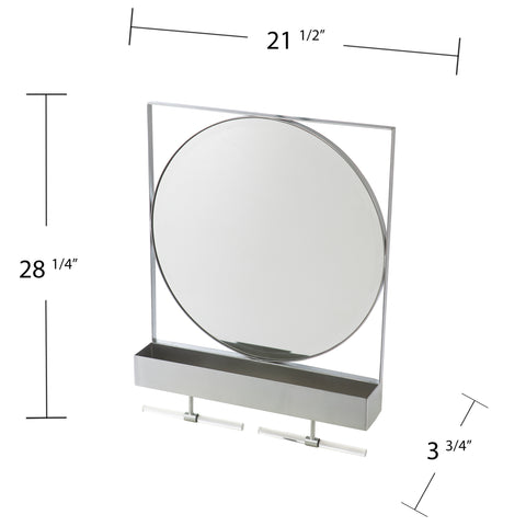 Image of Unique hanging mirror w/ storage Image 7
