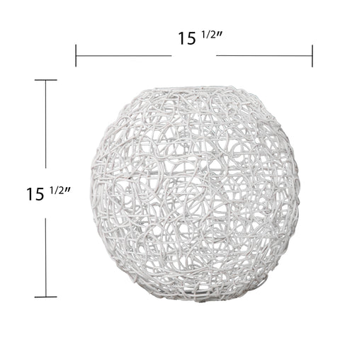 Round pendant shade w/ woven look Image 4