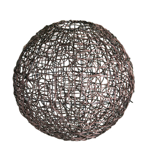 Image of Round pendant shade w/ woven look Image 4