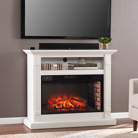 Image of Widescreen media fireplace Image 1
