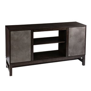 Contemporary media console with push to open doors Image 4