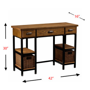 Small space writing desk with storage Image 5