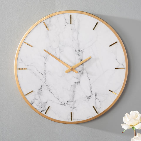 Image of Faux marble wall clock Image 2
