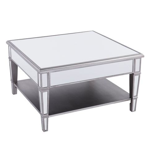 Mirrored coffee table w/ storage Image 7