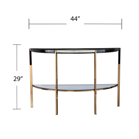Image of Demilune two-tone console table Image 8