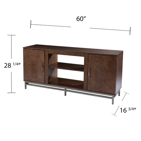 Image of Two-door media console w/ storage Image 10