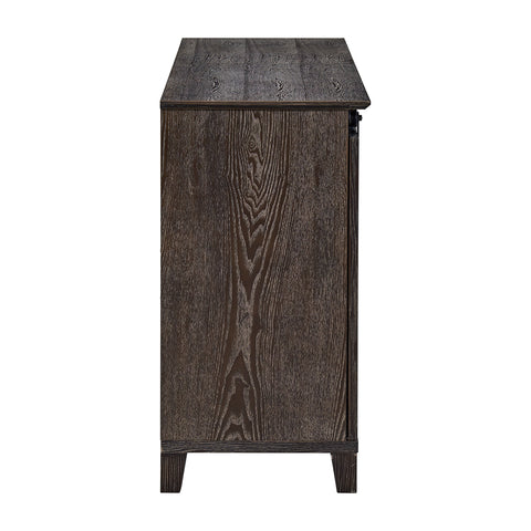 Image of Multifunctional media stand with sliding barn doors Image 6