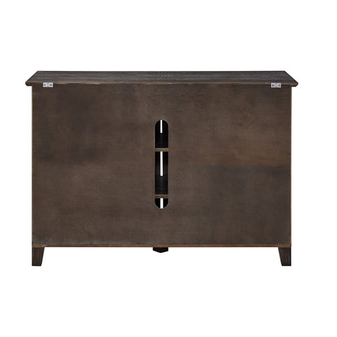 Image of Multifunctional media stand with sliding barn doors Image 8