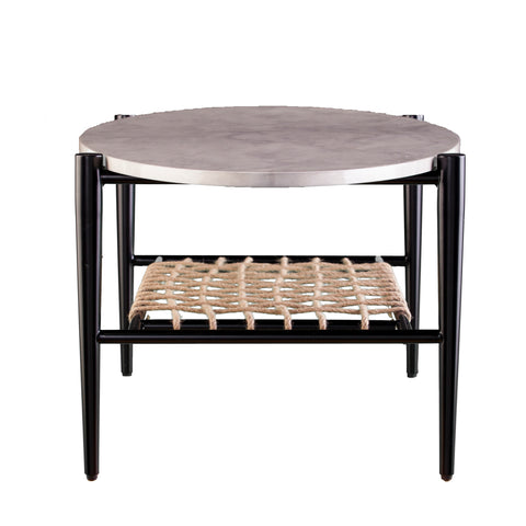 Image of Holly & Martin Relckin Faux Marble Cocktail Table