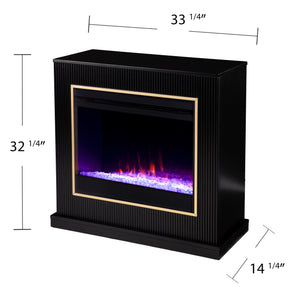 Modern electric fireplace w/ color changing flames Image 7