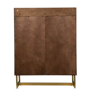 Multifunctional bar cabinet w/ faux marble top Image 7