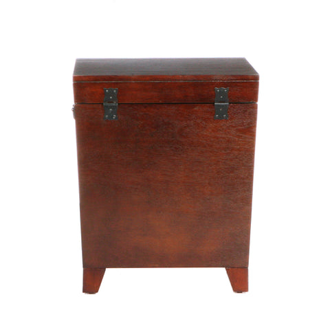Image of Pyramid Trunk End Table - Espresso