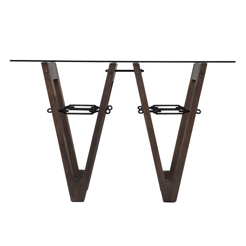 Image of Glass-top console table Image 3