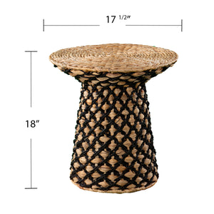 Water hyacinth side table Image 8