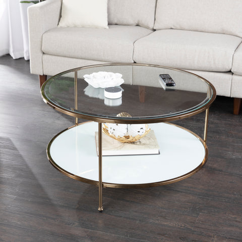 Image of Round two-tier coffee table Image 7