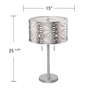 Round table lamp w/ shade Image 9