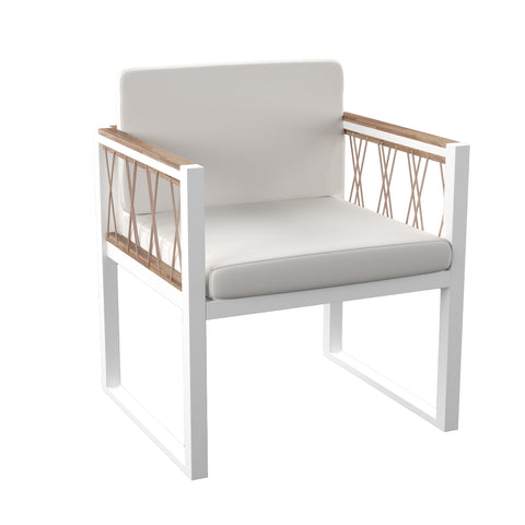 Image of Set of 2 patio accent chairs w/ cushions Image 4