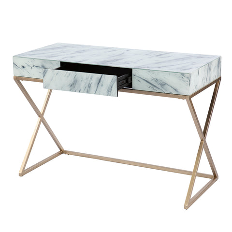 Image of Faux-marble writing desk Image 8