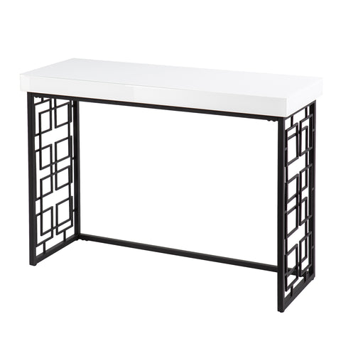 Image of Modern glass-top console table Image 6