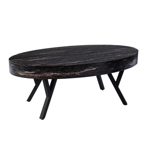 Modern oval coffee table Image 4