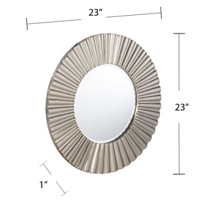 Round mirror w/ decorative frame Image 6