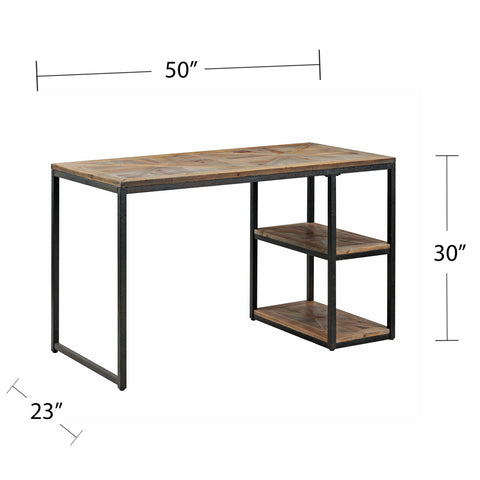 Image of Reclaimed wood writing desk Image 10
