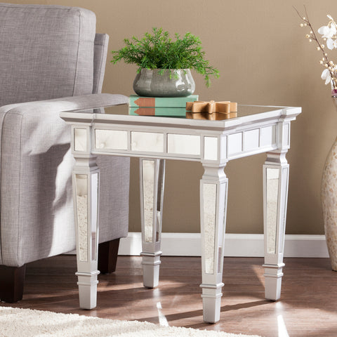 Image of Sophisticated mirrored accent table Image 1